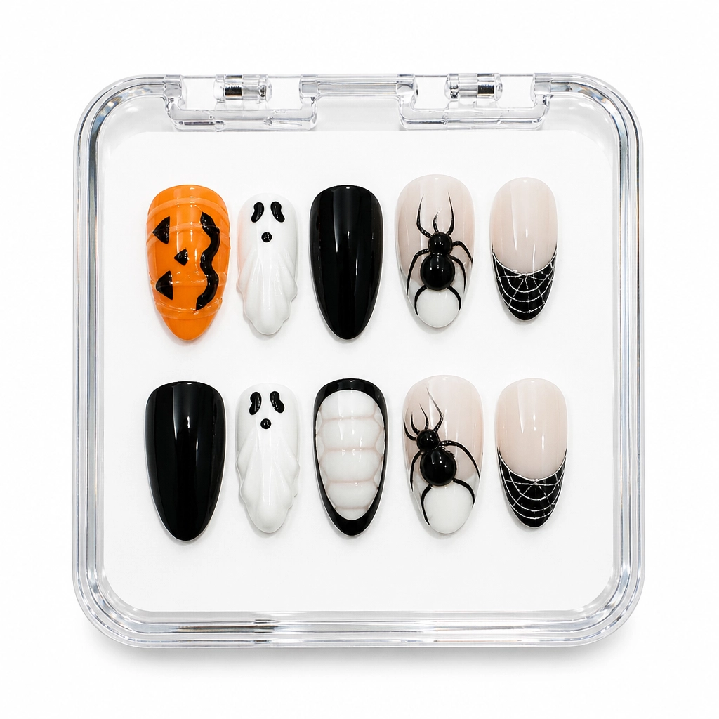 Press-on Nails Wholesale $9.90 Spooky Stiletto by Yabe Vietnam