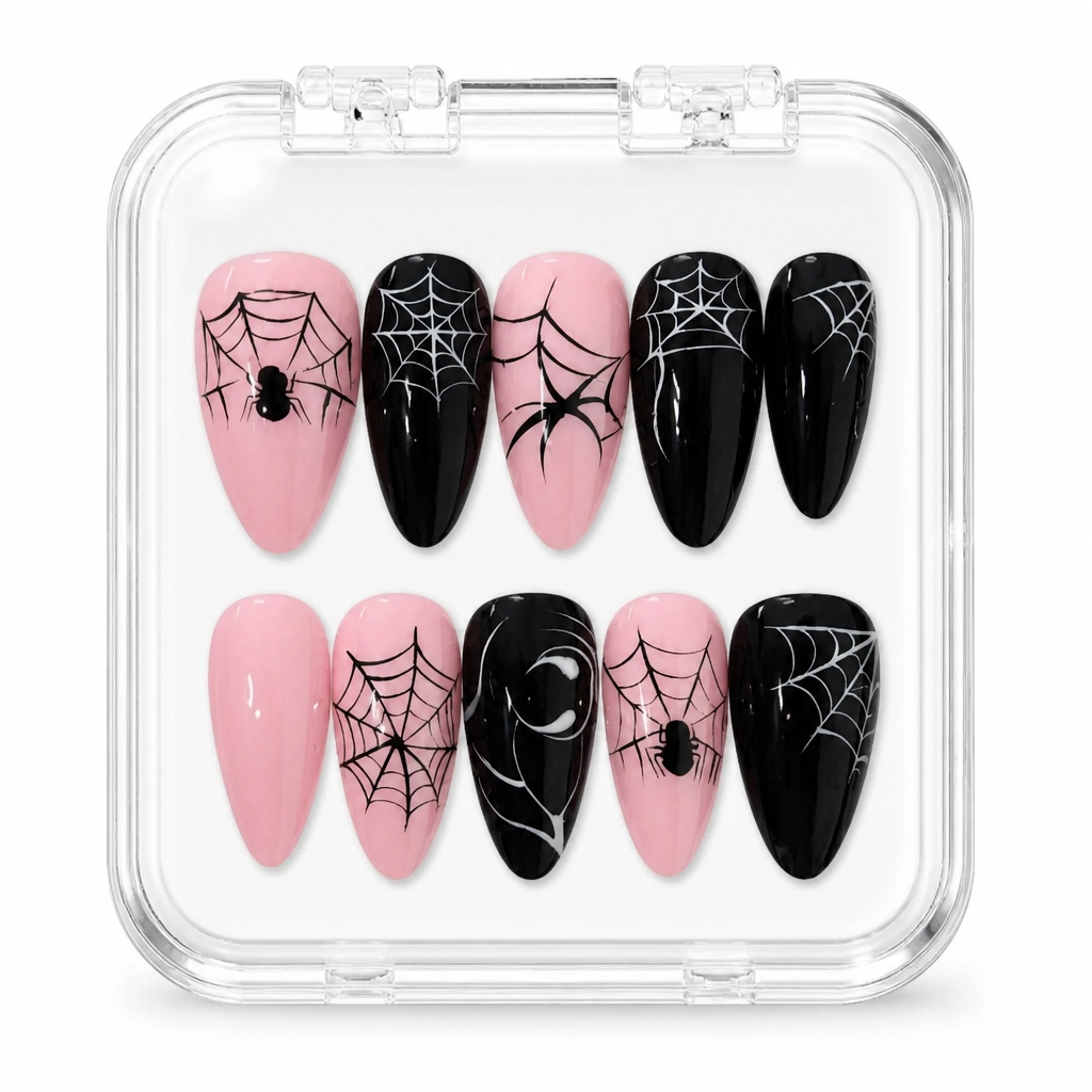 Press-on Nails Wholesale $9.90 Spider Web Elegance by Yabe Vietnam