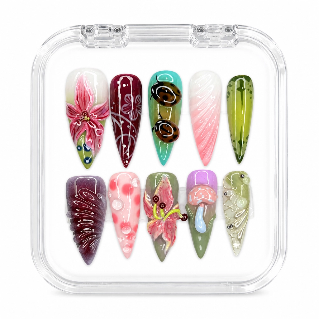 Press-on Nails Wholesale $9.90 Celestial Garden by Yabe Vietnam