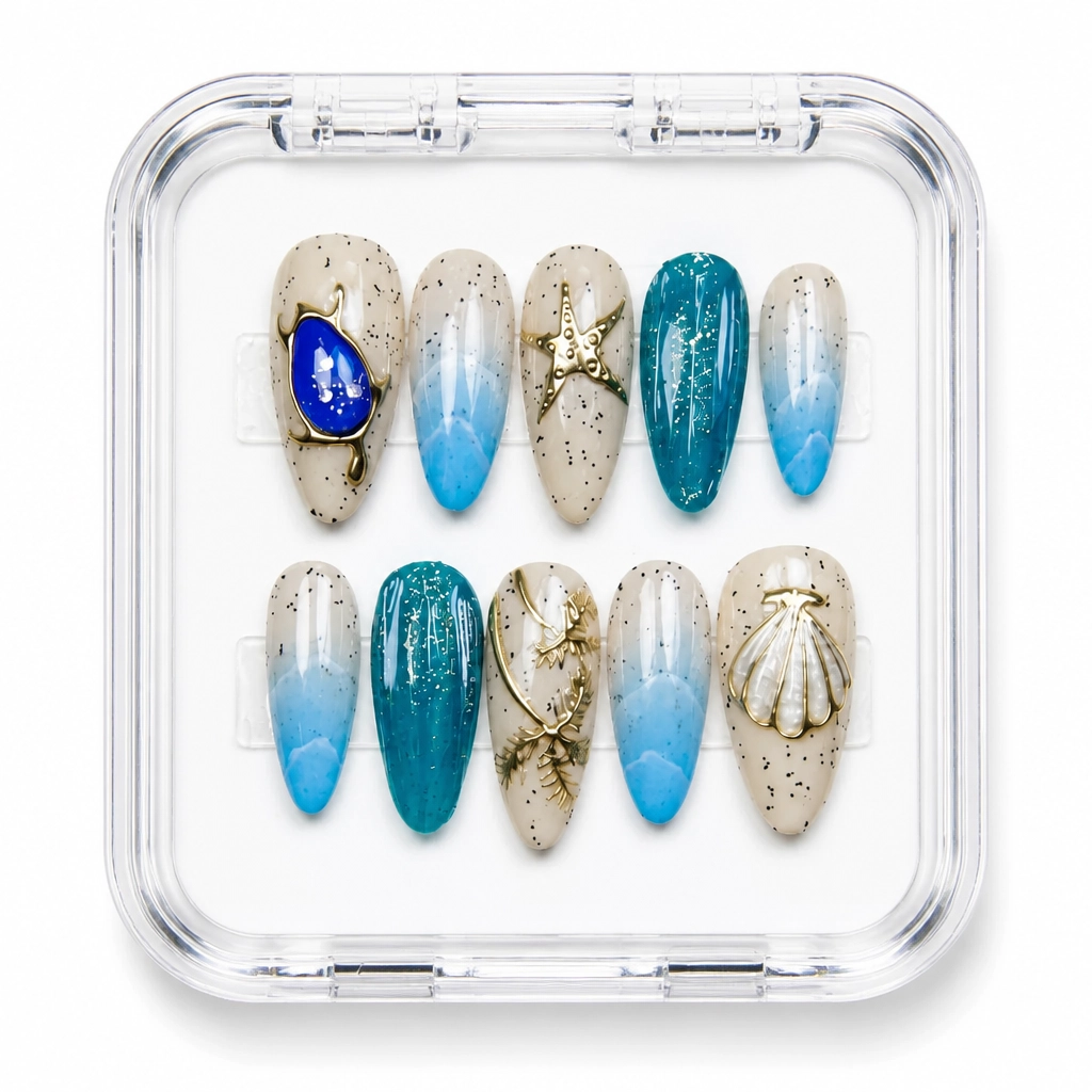 Press-on Nails Wholesale $9.90 Azure Luxe by Yabe Vietnam