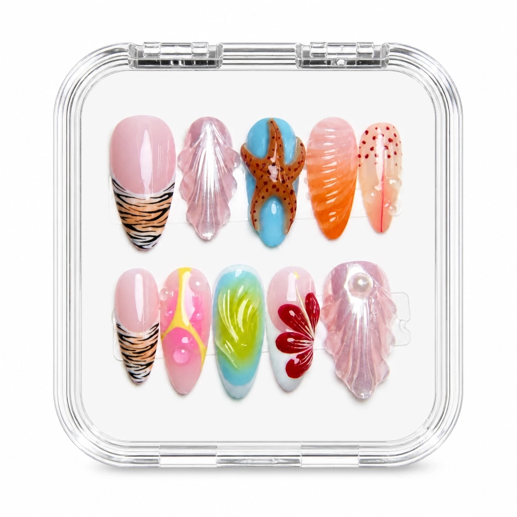 Press-on Nails Wholesale $9.90 Luxe Botanica by Yabe Vietnam
