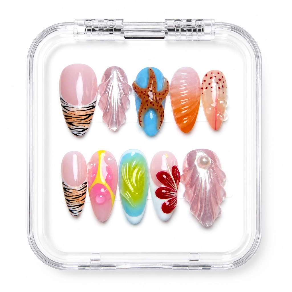 Press-on Nails Wholesale $9.90 Chromatic Elegance by Yabe Vietnam