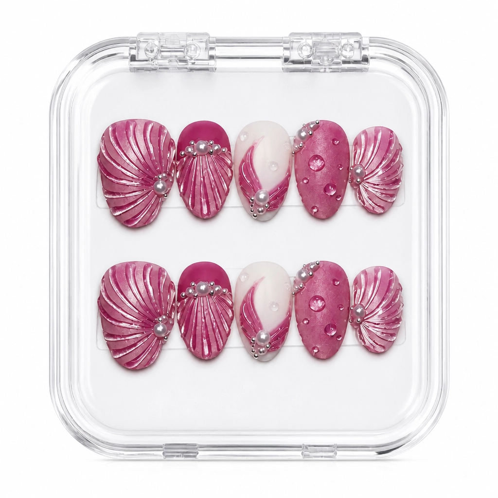 Press-on Nails Wholesale $9.90 Seashell Luxe by Yabe Vietnam