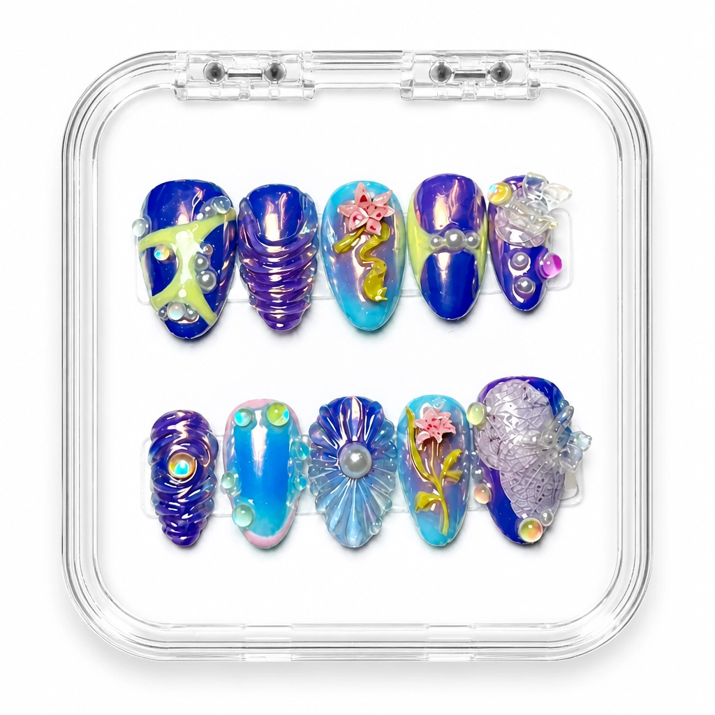 Press-on Nails Wholesale $9.90 Celestial Glam by Yabe Vietnam