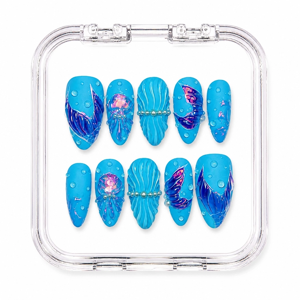 Press-on Nails Wholesale $9.90 Cosmic Aurora by Yabe Vietnam