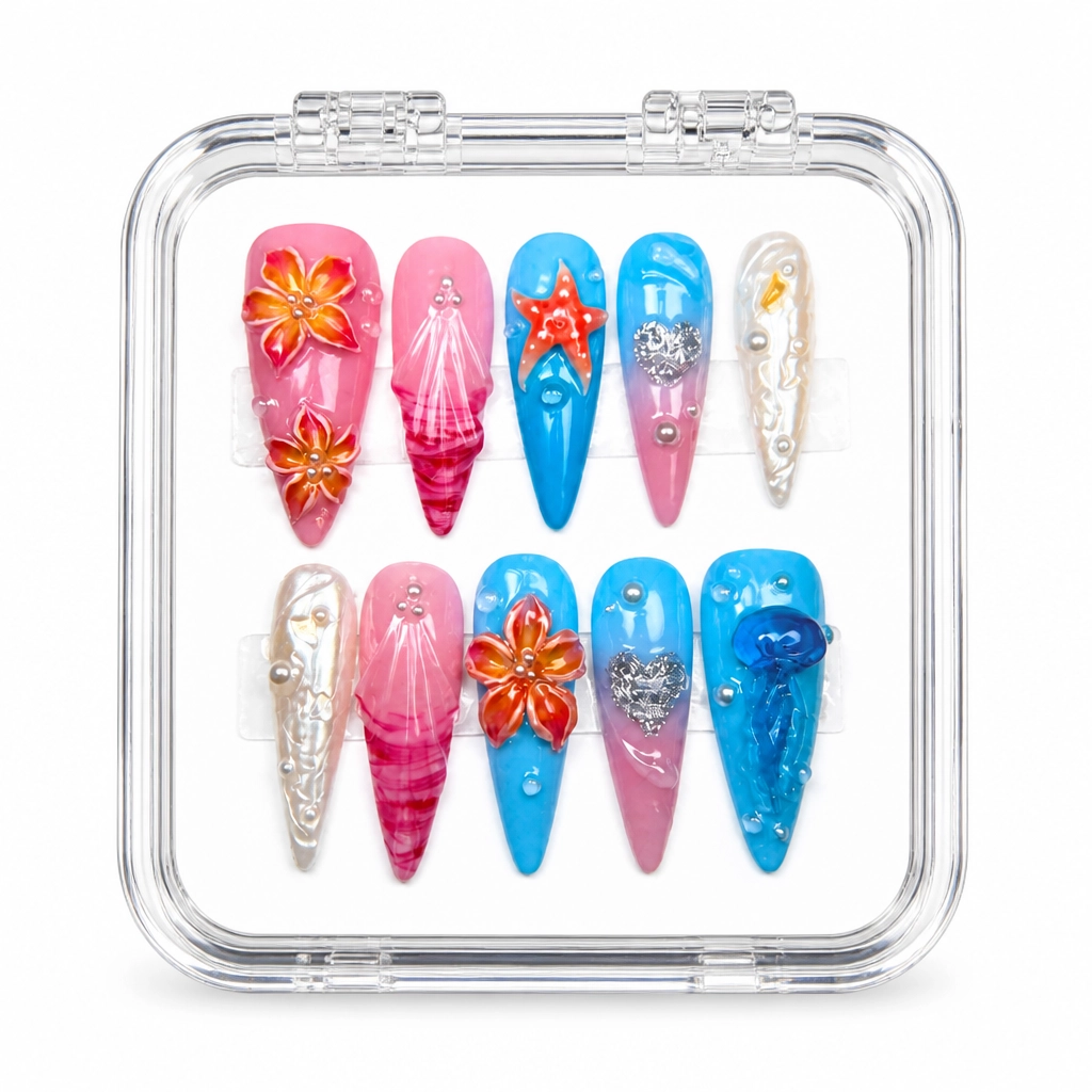 Press-on Nails Wholesale $9.90 Pink Ombre Luxe by Yabe Vietnam