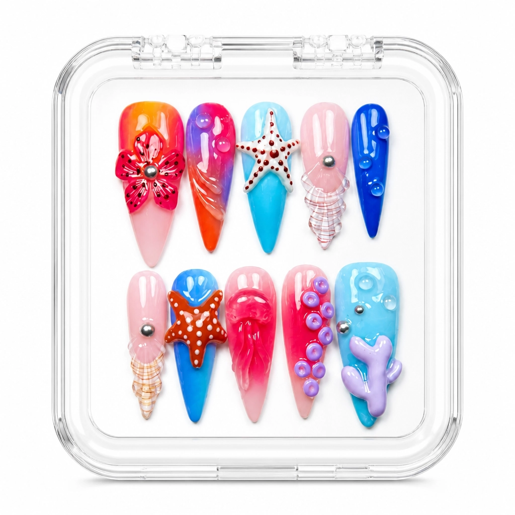 Press-on Nails Wholesale $9.90 Cosmic Radiance by Yabe Vietnam