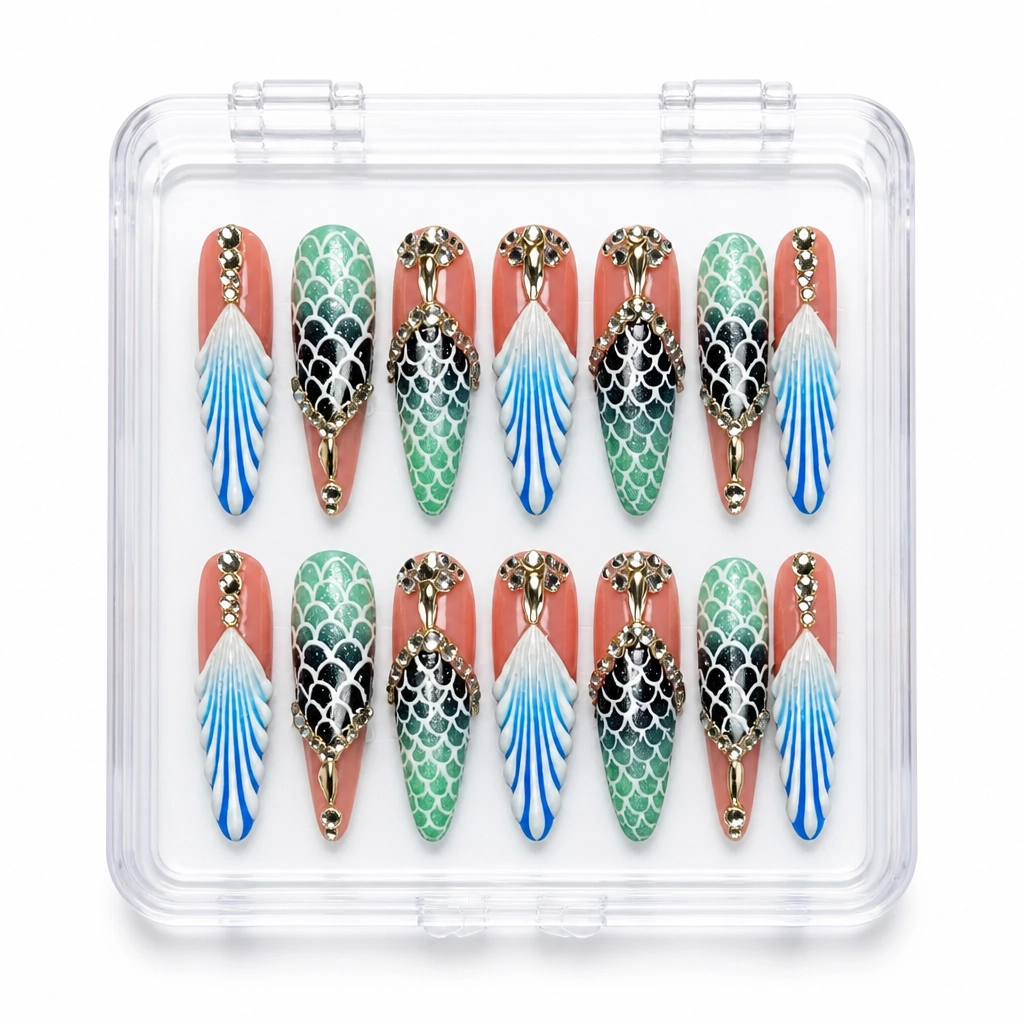 Press-on Nails Wholesale $9.90 Serpent Luxe by Yabe Vietnam