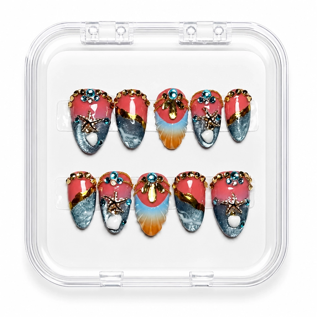 Press-on Nails Wholesale $9.90 Celestial Sunset by Yabe Vietnam