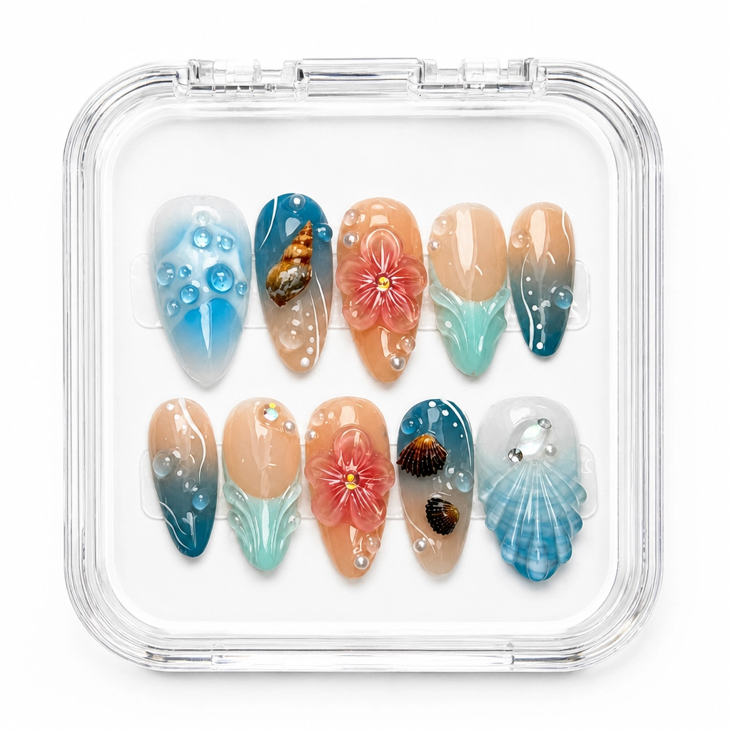 Press-on Nails Wholesale $9.90 Botanical Luxe by Yabe Vietnam