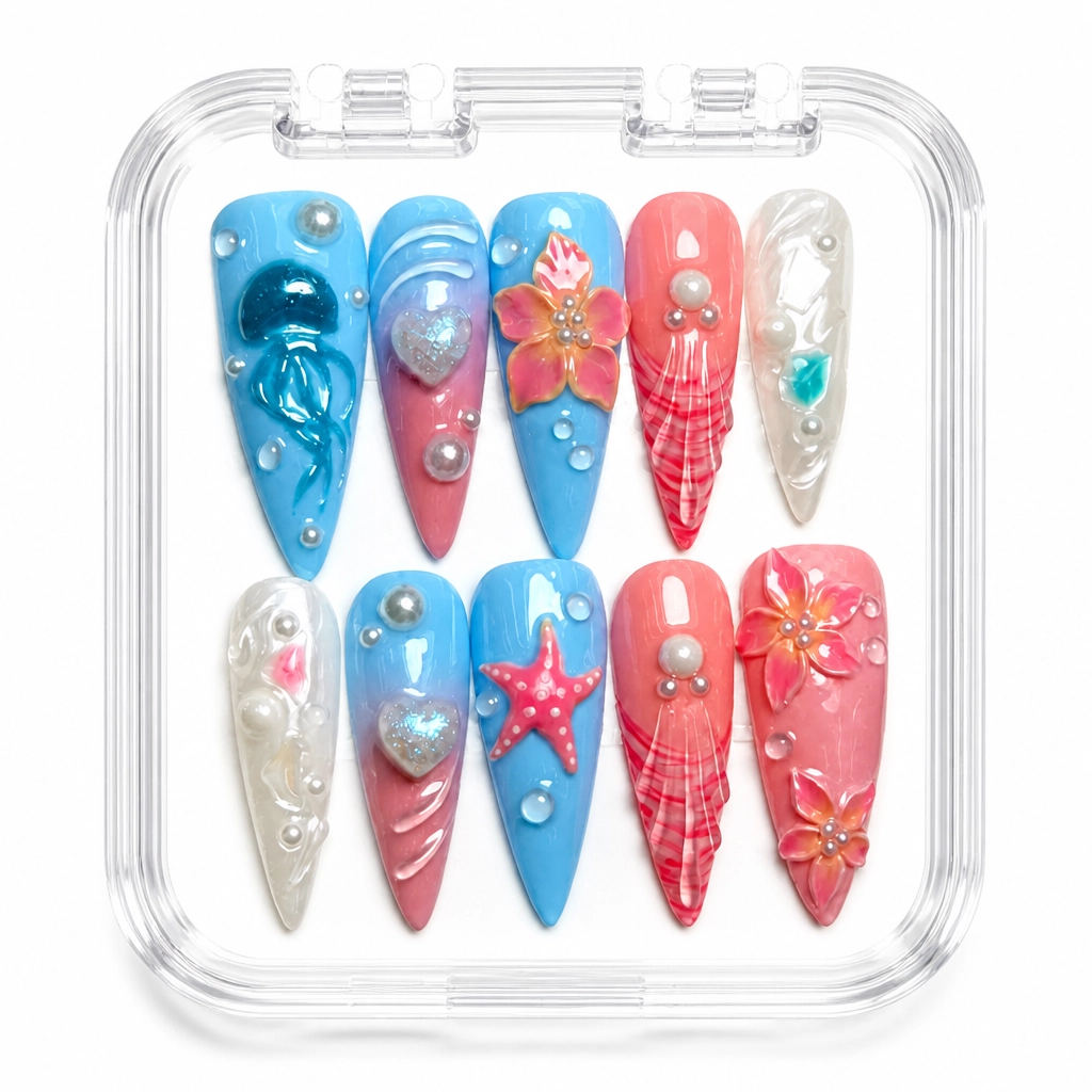 Press-on Nails Wholesale $9.90 Celestial Charm by Yabe Vietnam