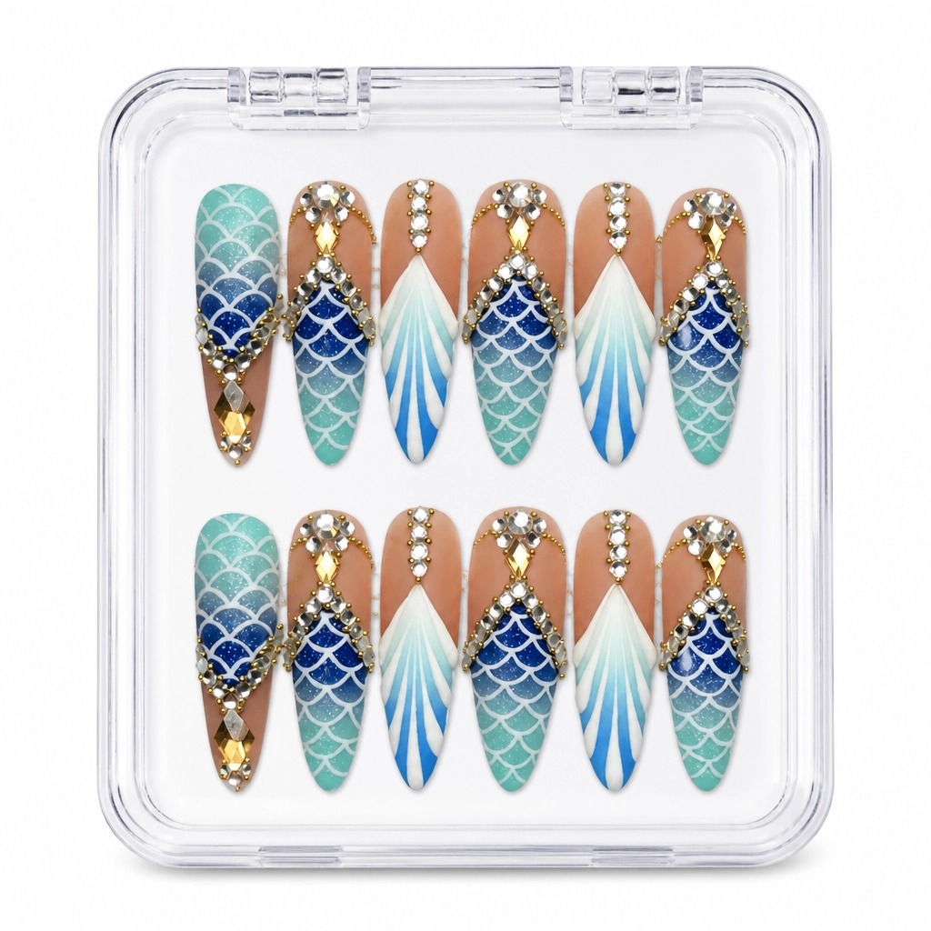 Press-on Nails Wholesale $9.90 Nude Mermaid Luxe by Yabe Vietnam