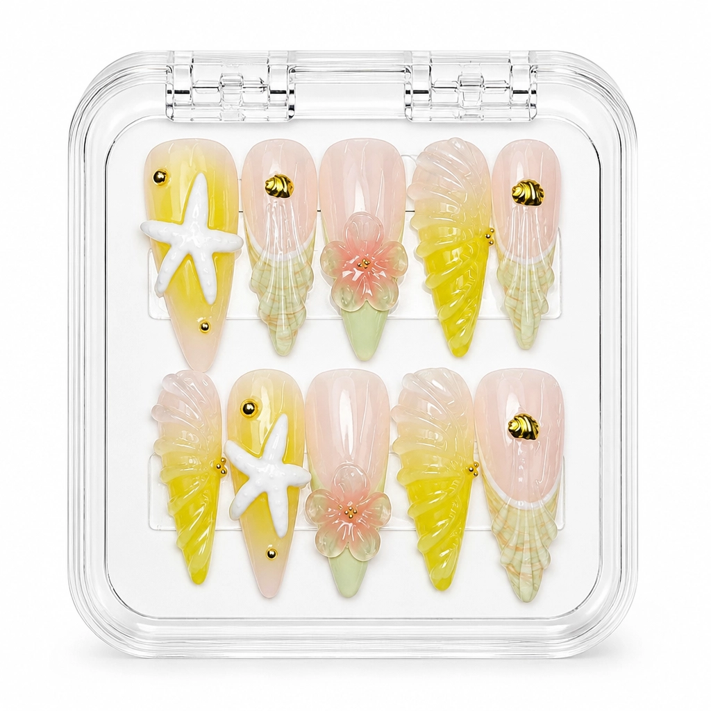 Press-on Nails Wholesale $9.90 Chartreuse Dream by Yabe Vietnam