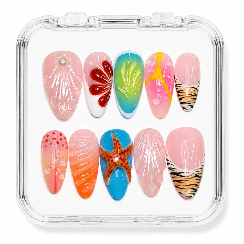 Press-on Nails Wholesale $9.90 Oceanic Dreams by Yabe Vietnam