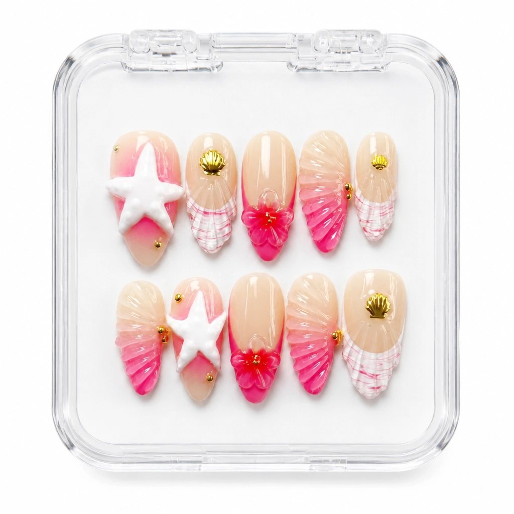 Press-on Nails Wholesale $9.90 Sakura Luxe by Yabe Vietnam