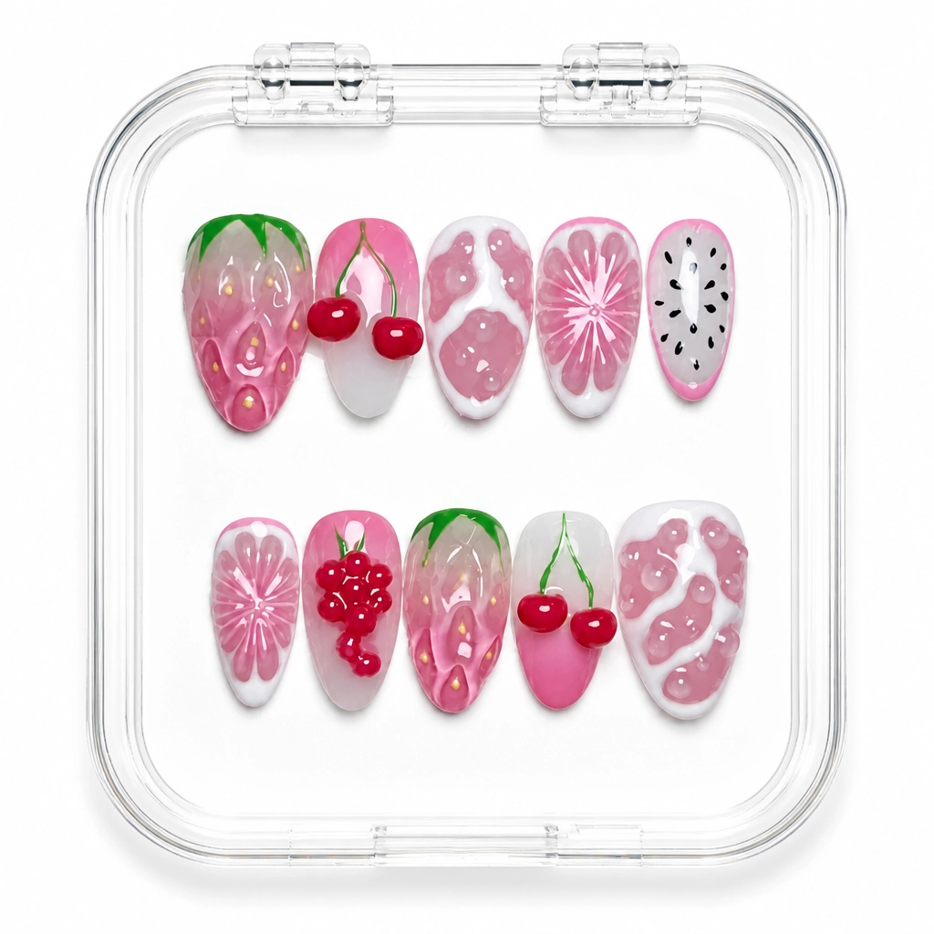 Press-on Nails Wholesale $9.90 Velvet Blossom Luxe by Yabe Vietnam