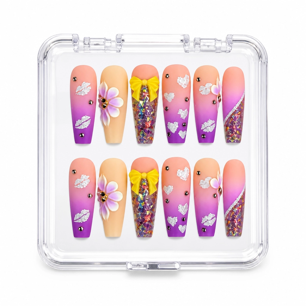 Press-on Nails Wholesale $9.90 Lavender Dreamscape by Yabe Vietnam