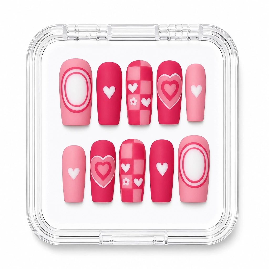 Press-on Nails Wholesale $9.90 Heartfelt Elegance by Yabe Vietnam