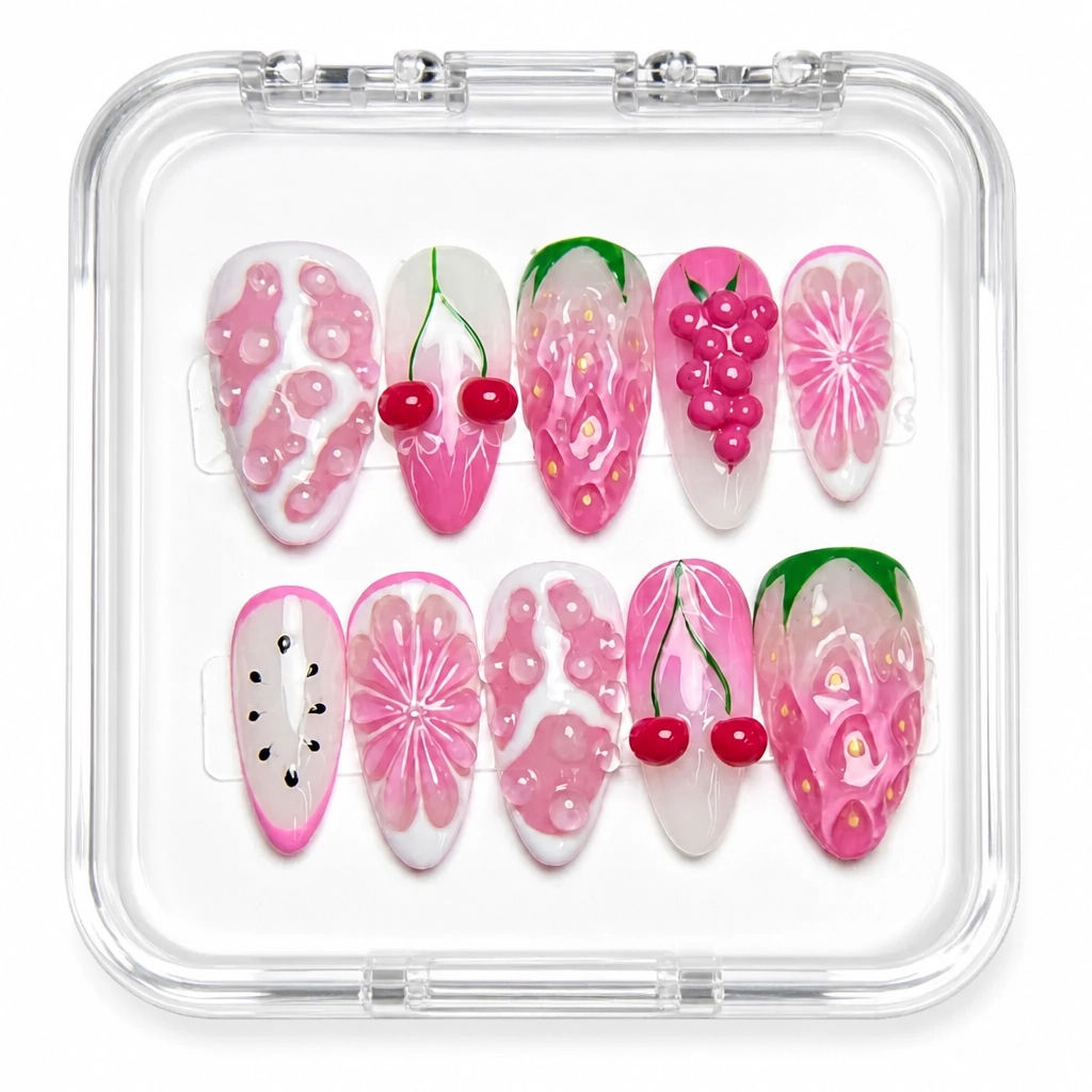 Press-on Nails Wholesale $9.90 Velvet Blossom by Yabe Vietnam