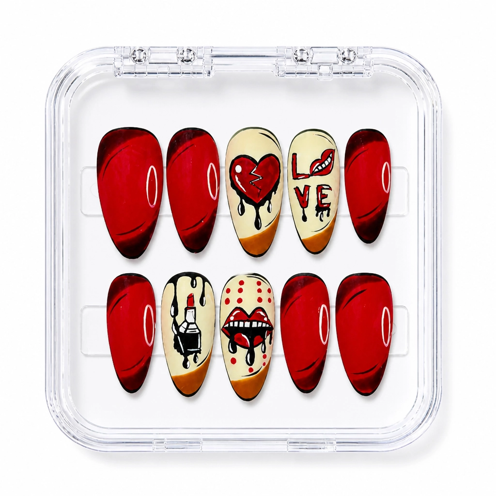 Press-on Nails Wholesale $9.90 Heartfelt Glamour by Yabe Vietnam