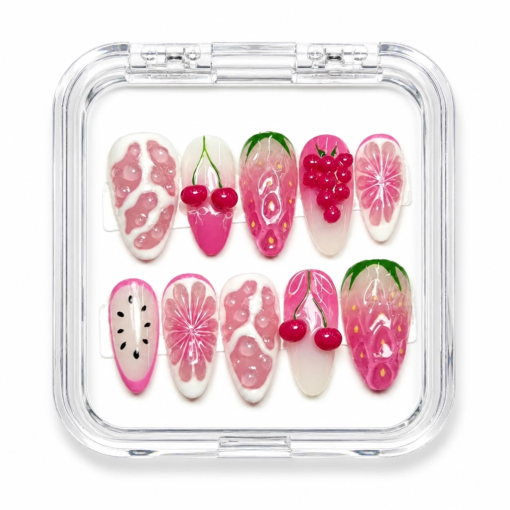 Press-on Nails Wholesale $9.90 Citrus Serenade by Yabe Vietnam
