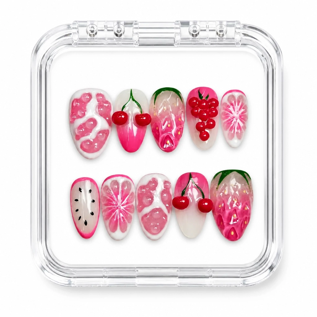 Press-on Nails Wholesale $9.90 Berry Bliss by Yabe Vietnam