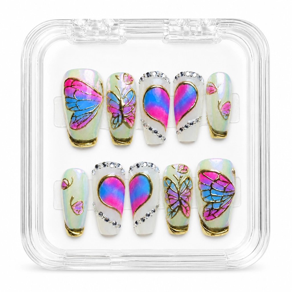 Press-on Nails Wholesale $9.90 Butterfly Dreams by Yabe Vietnam