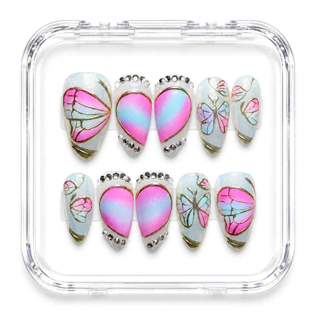 Press-on Nails Wholesale $9.90 Aurora Elegance by Yabe Vietnam