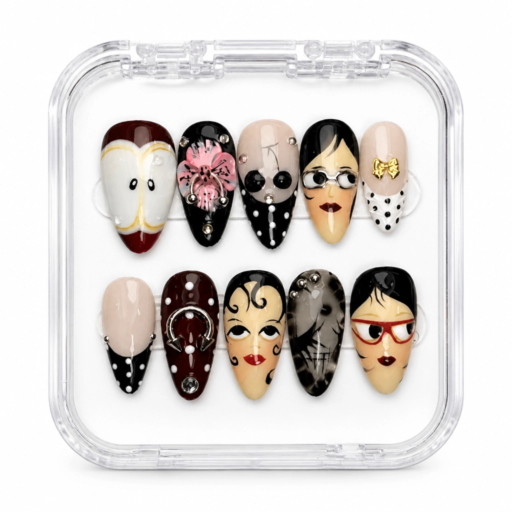 Press-on Nails Wholesale $14.90 Chic Pop Faces by Yabe Vietnam
