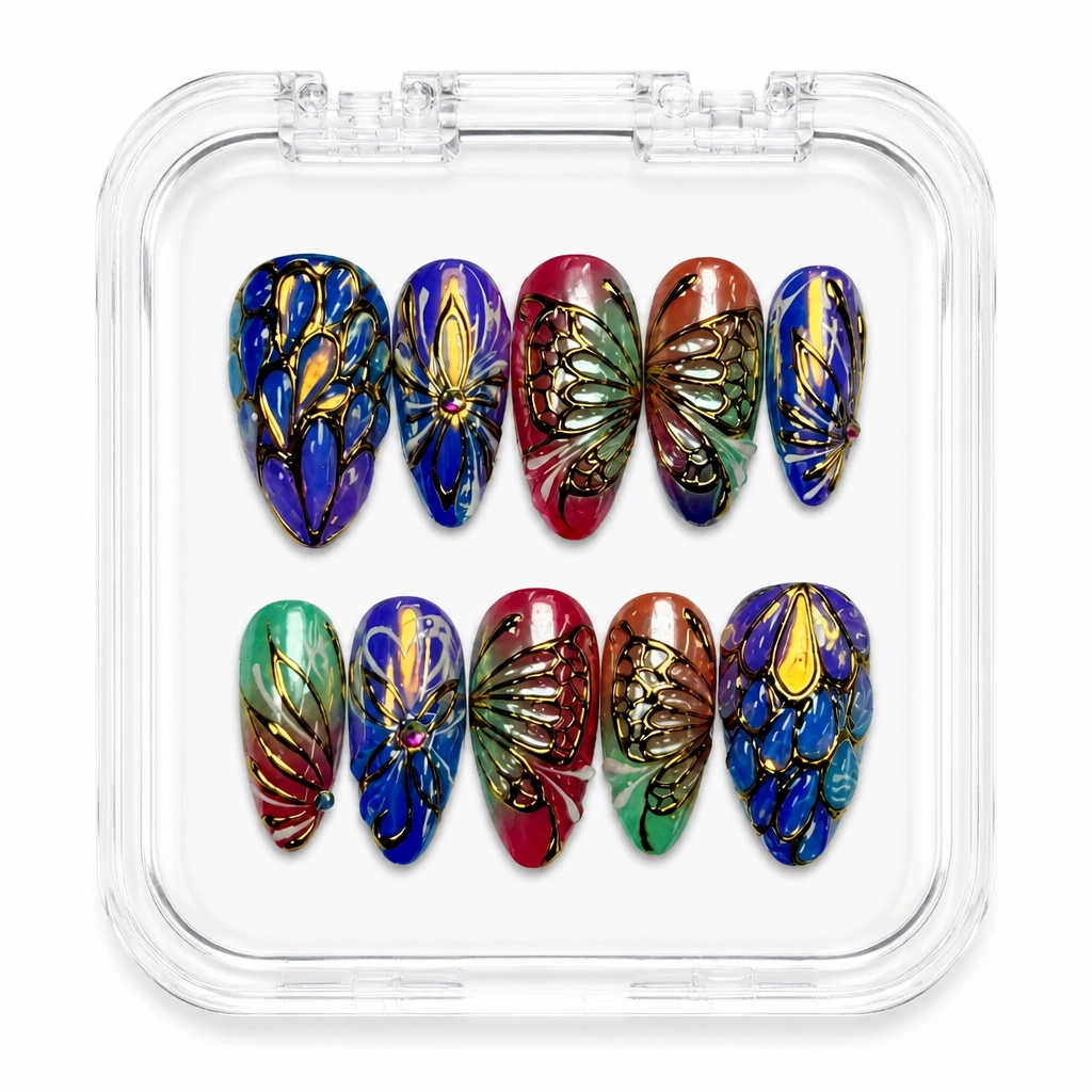 Press-on Nails Wholesale $14.90 Ethereal Wings by Yabe Vietnam