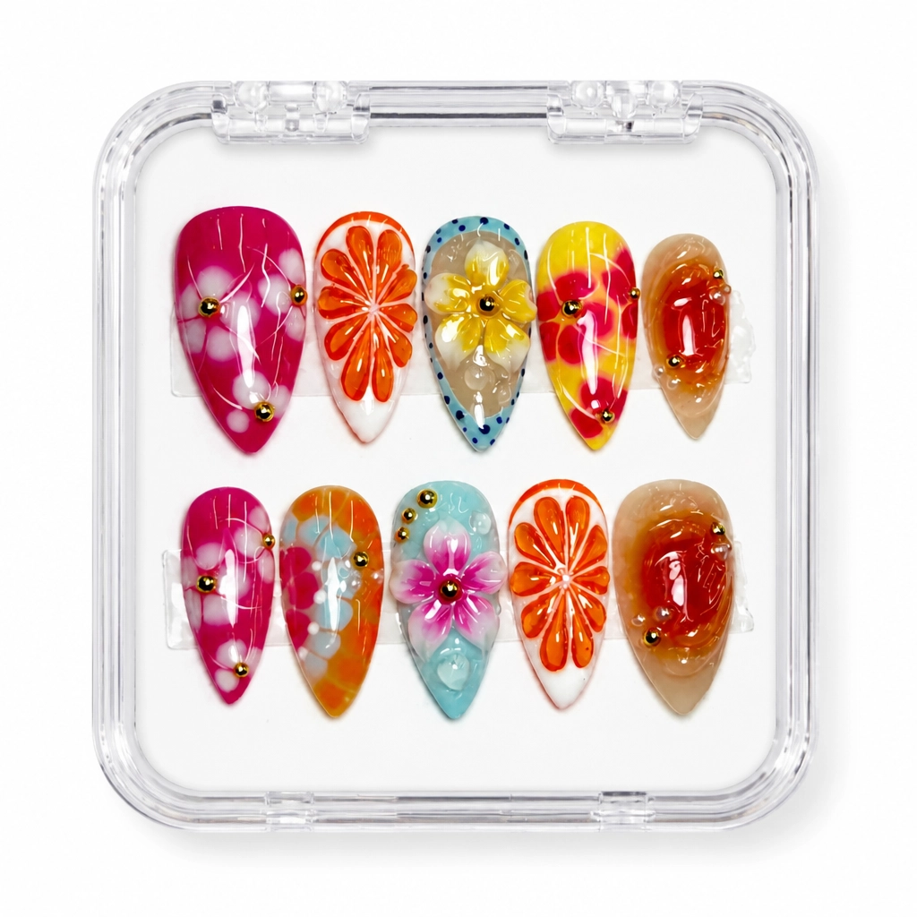 Press-on Nails Wholesale $14.90 Tropical Bliss by Yabe Vietnam