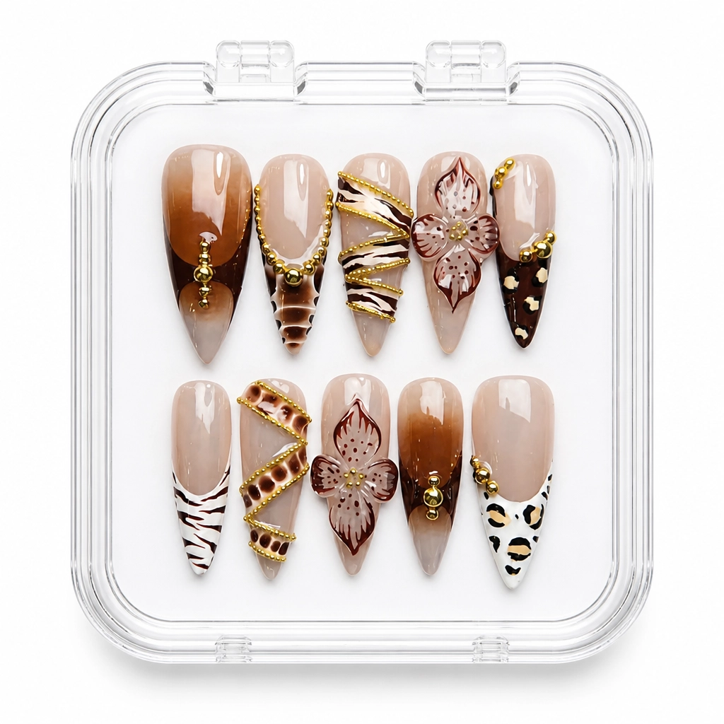 Press-on Nails Wholesale $14.90 Savanna Chic by Yabe Vietnam