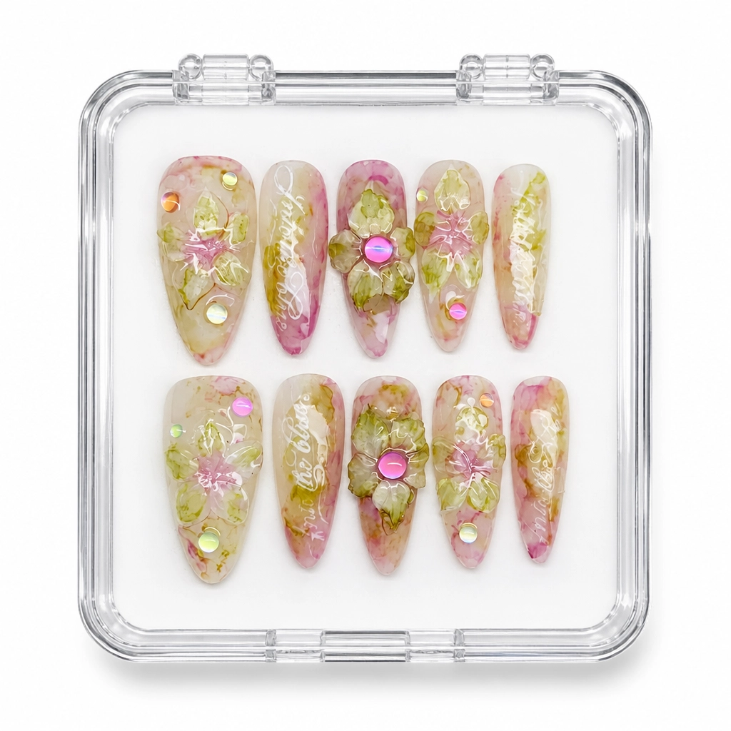 Vintage Floral Jade
