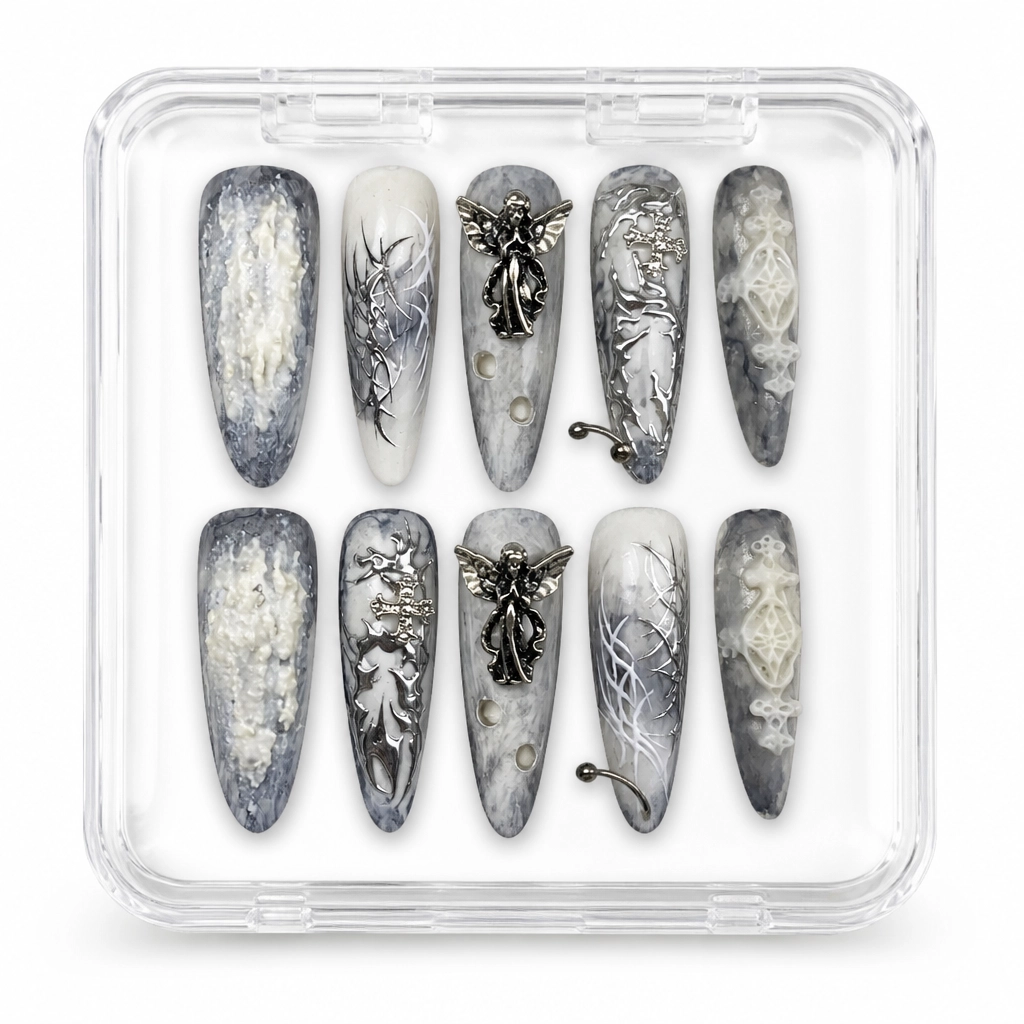 Press-on Nails Wholesale $14.90 Gothic Angel by Yabe Vietnam