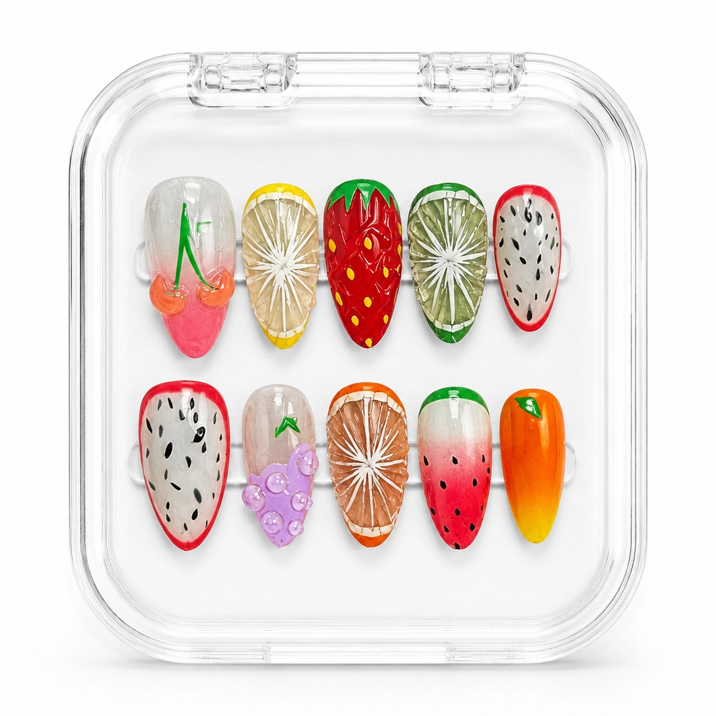 Press-on Nails Wholesale $14.90 Fruity Delight by Yabe Vietnam