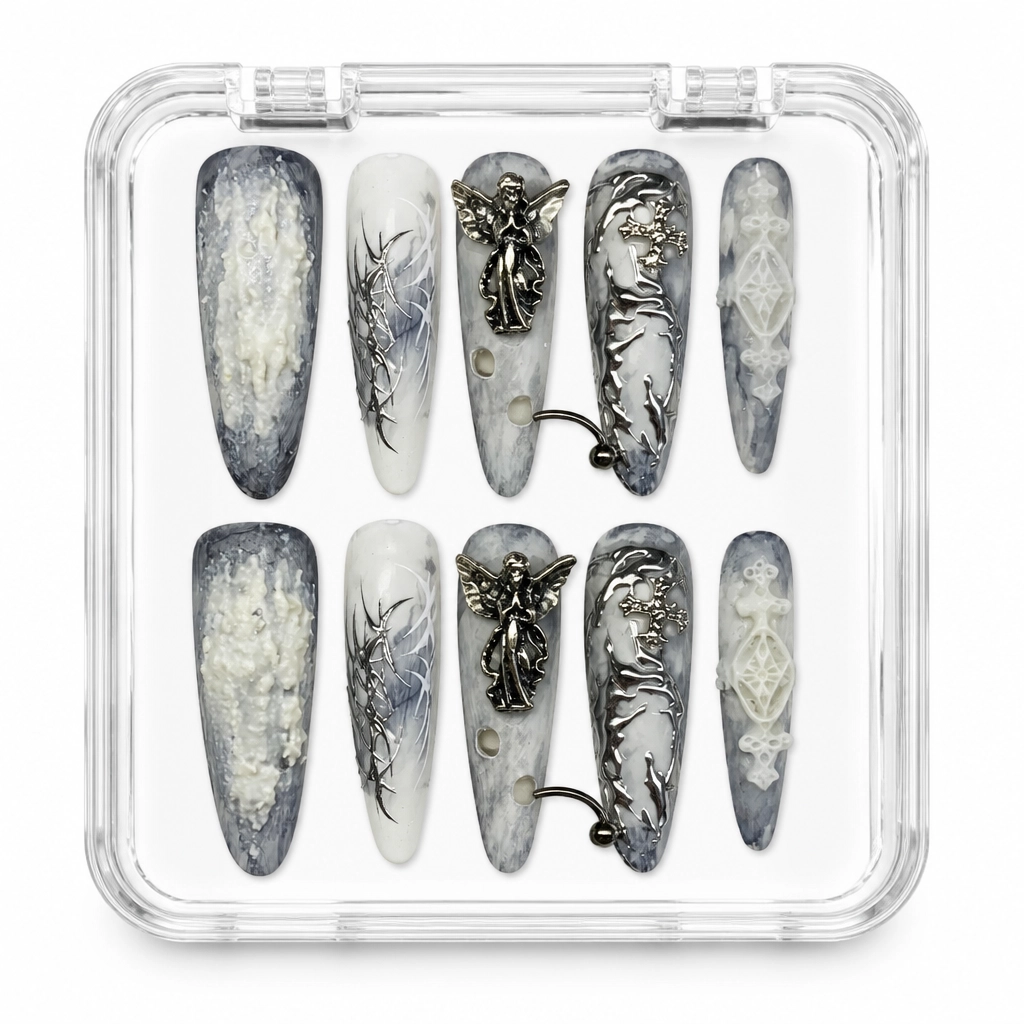 Press-on Nails Wholesale $14.90 Gothic Angel by Yabe Vietnam