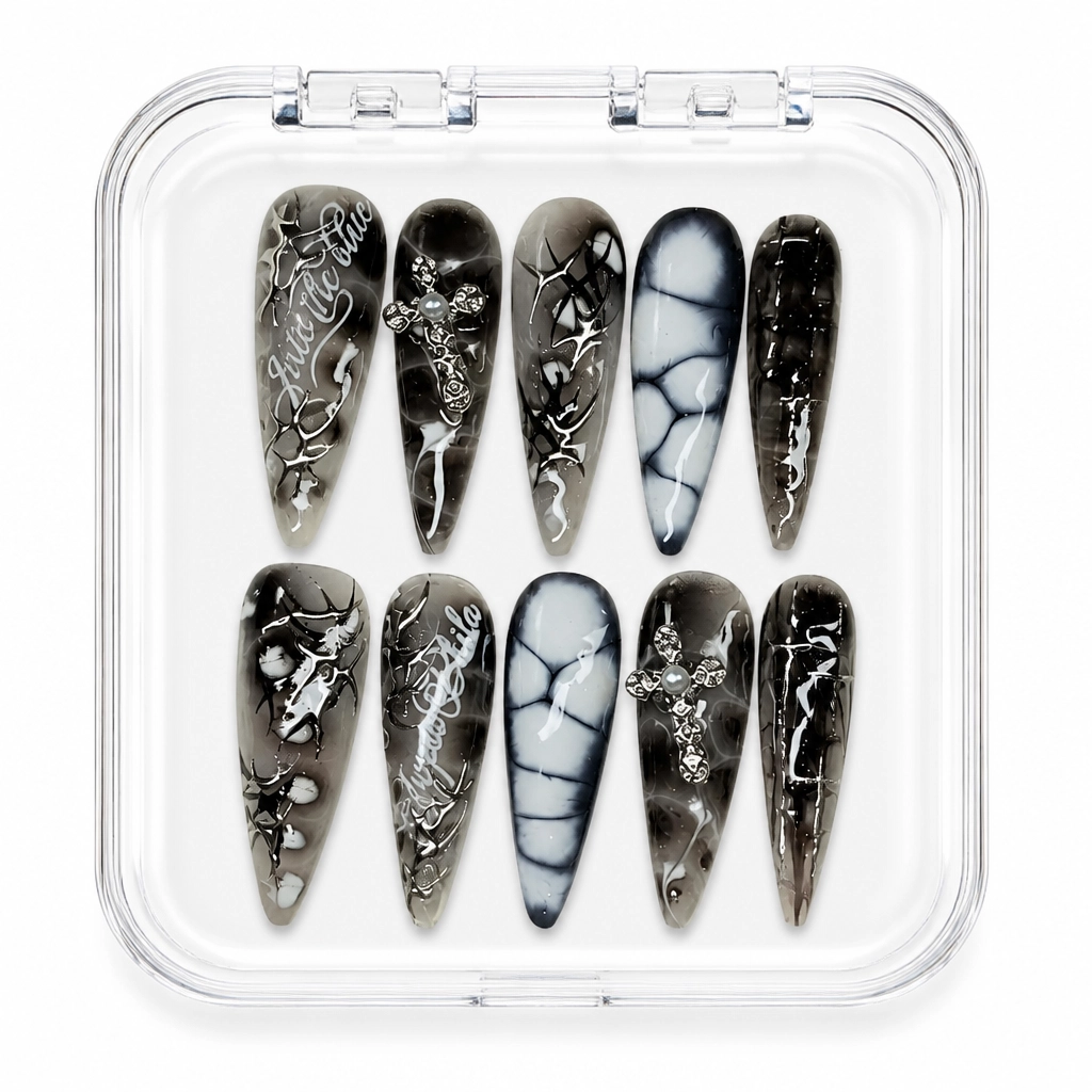 Press-on Nails Wholesale $14.90 Into The Blue by Yabe Vietnam