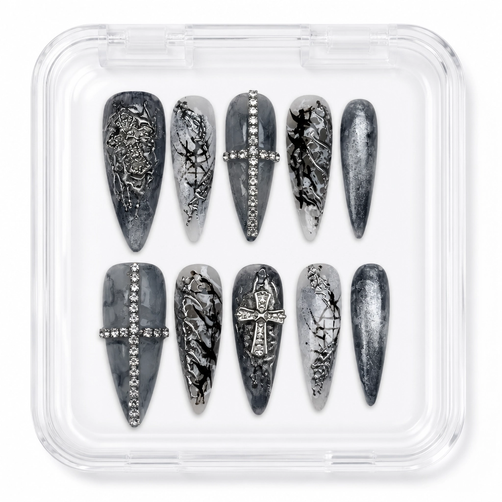 Press-on Nails Wholesale $14.90 Gothic Radiance by Yabe Vietnam