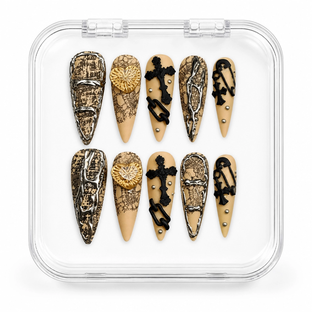 Press-on Nails Wholesale $14.90 Gothic Charm by Yabe Vietnam