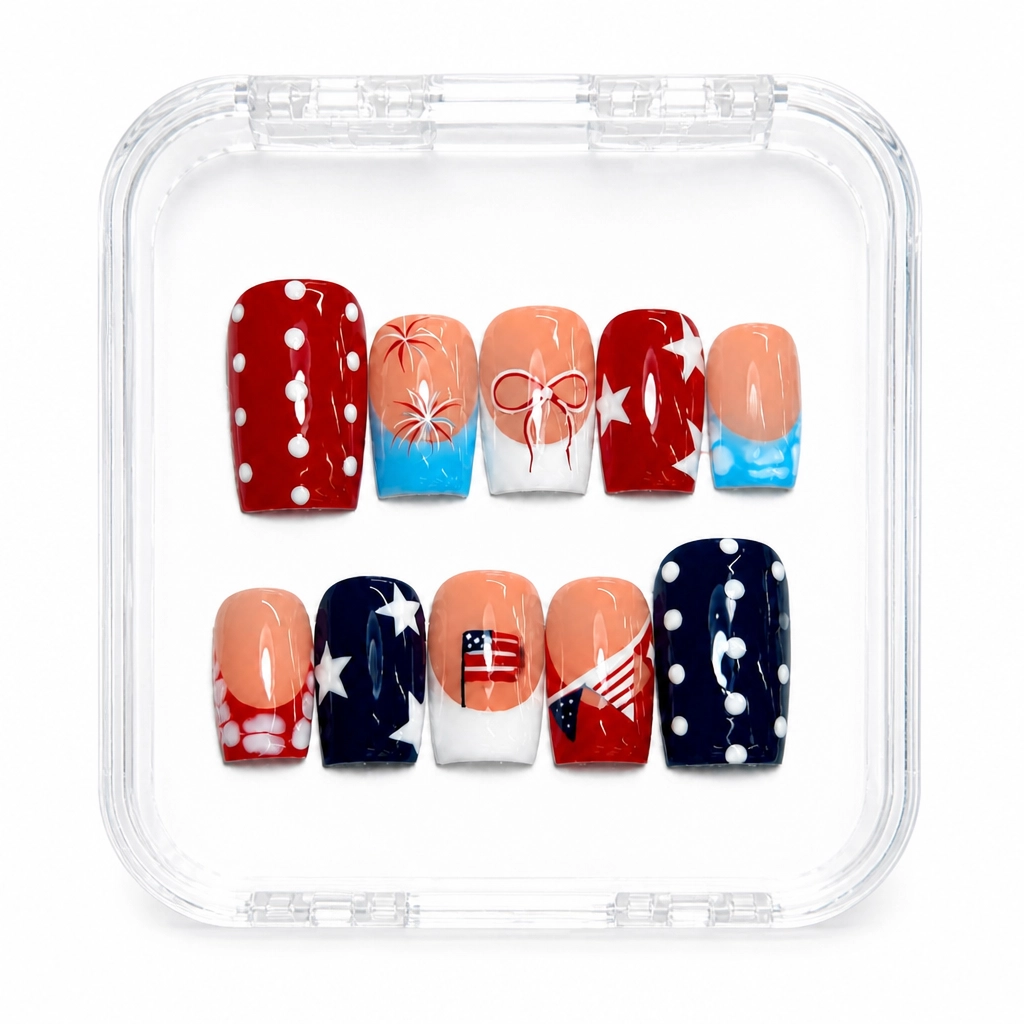 Press-on Nails Wholesale $14.90 Stars & Stripes by Yabe Vietnam
