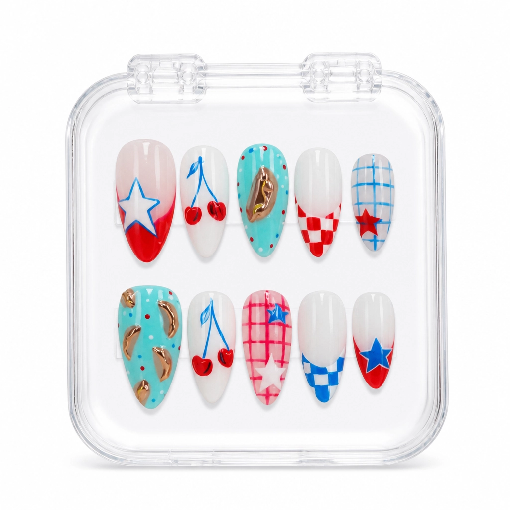 Press-on Nails Wholesale $14.90 Picnic Party Glam by Yabe Vietnam