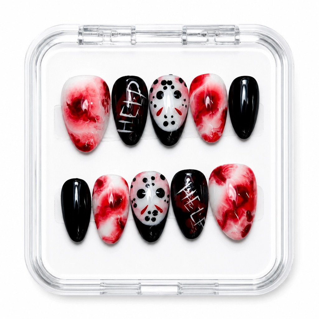 Press-on Nails Wholesale $14.90 Bloody Marble by Yabe Vietnam