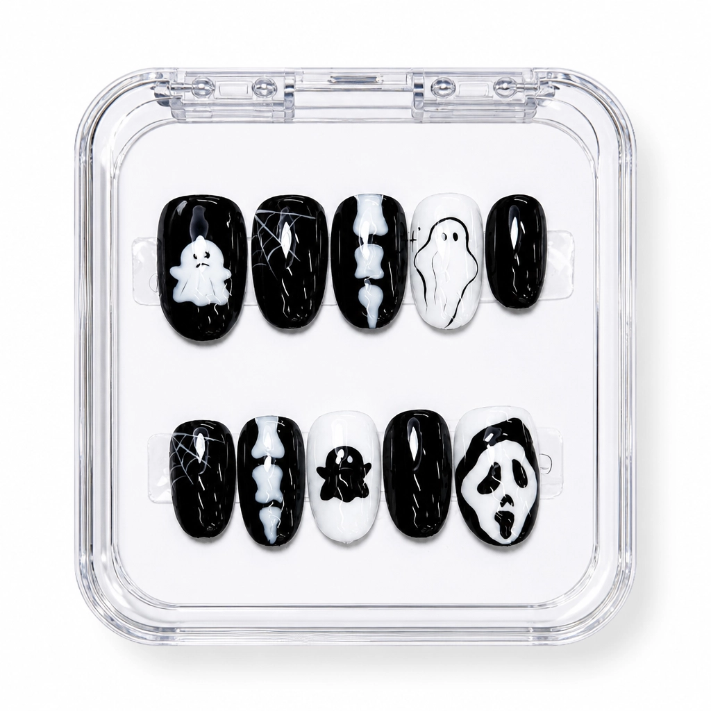 Press-on Nails Wholesale $14.90 Monochrome Spirits by Yabe Vietnam