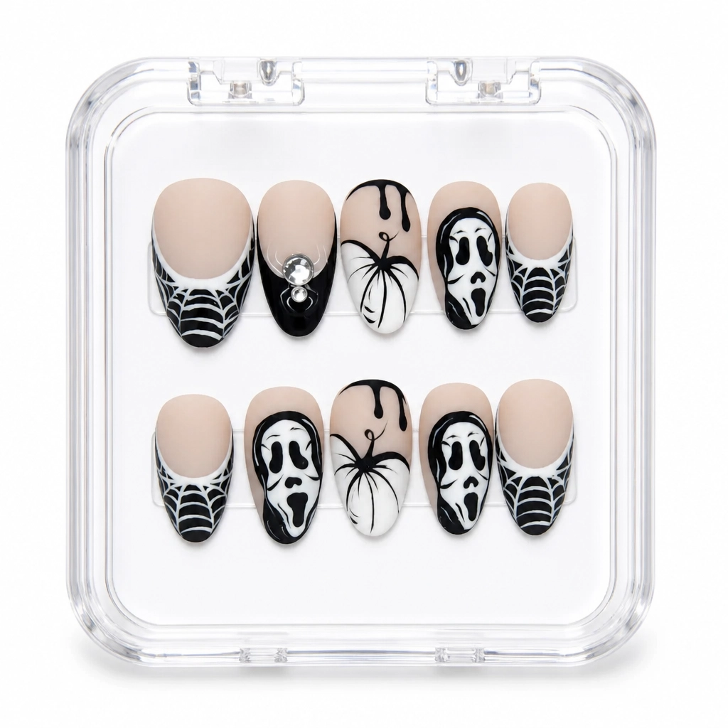 Press-on Nails Wholesale $14.90 Scream Web by Yabe Vietnam