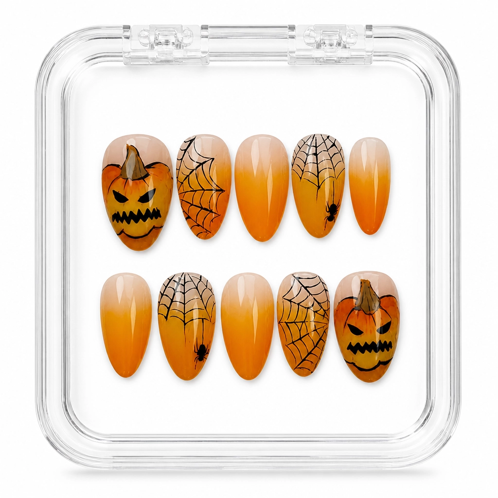 Press-on Nails Wholesale $14.90 Ombre Pumpkin Glow by Yabe Vietnam