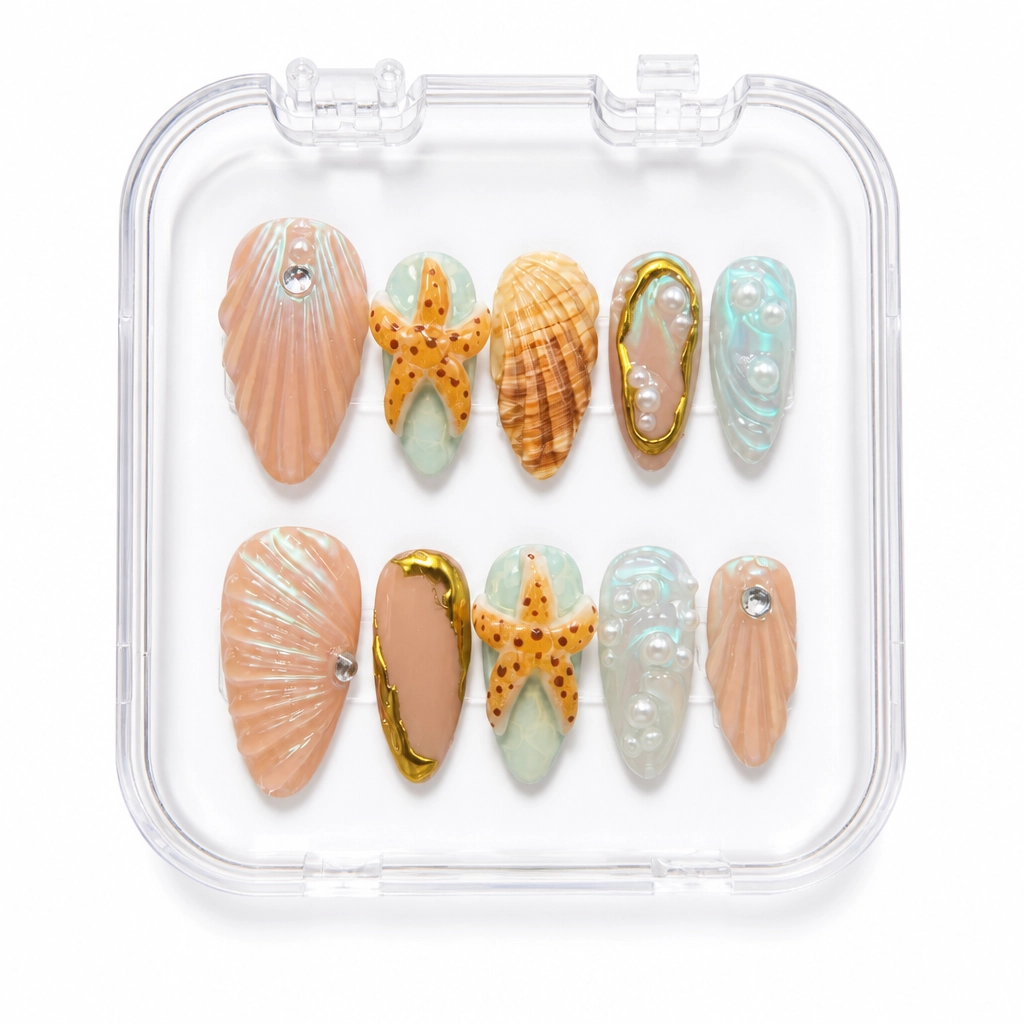 Press-on Nails Wholesale $9.90 Mermaid Majesty by Yabe Vietnam