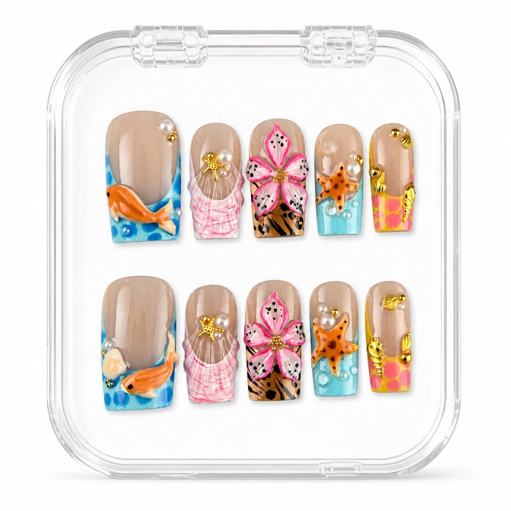 Press-on Nails Wholesale $9.90 Tropical Bliss by Yabe Vietnam