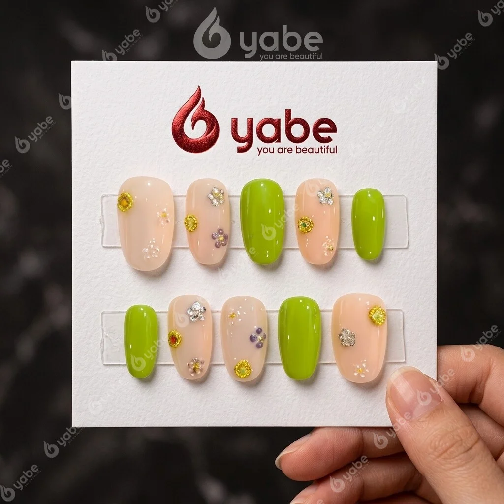 Press-on Nails Wholesale $3.90 Spring Blossom by Yabe Vietnam