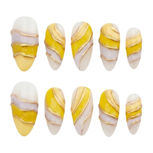 Press-on Nails Wholesale $6.90 Sunny Swirl by Yabe Vietnam