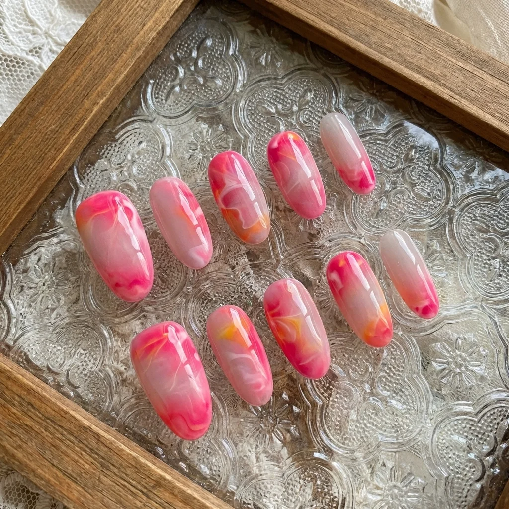 Press-on Nails Wholesale $3.90 Tropical Swirl by Yabe Vietnam